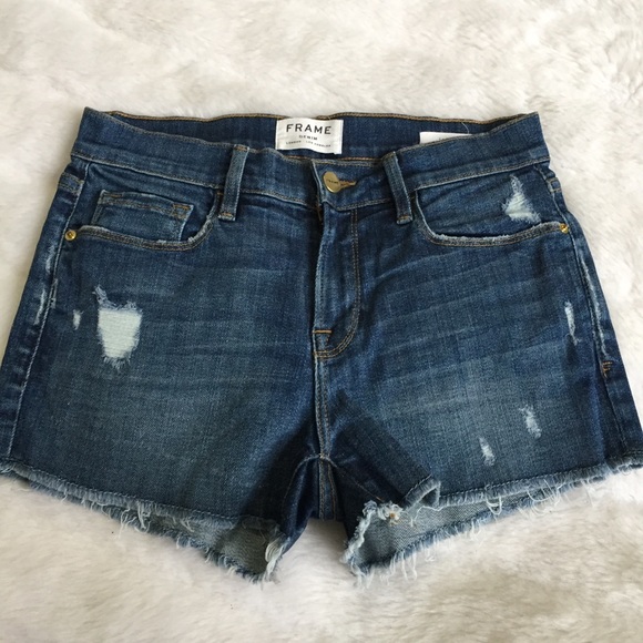 Frame Denim Pants - Frame Denim Le Cutoff Shorts 25